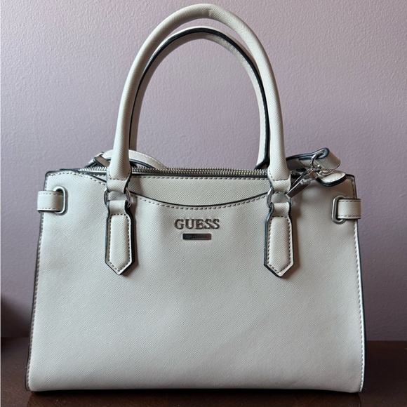 Guess Handbags - GUESS Elegant Cream Satchel